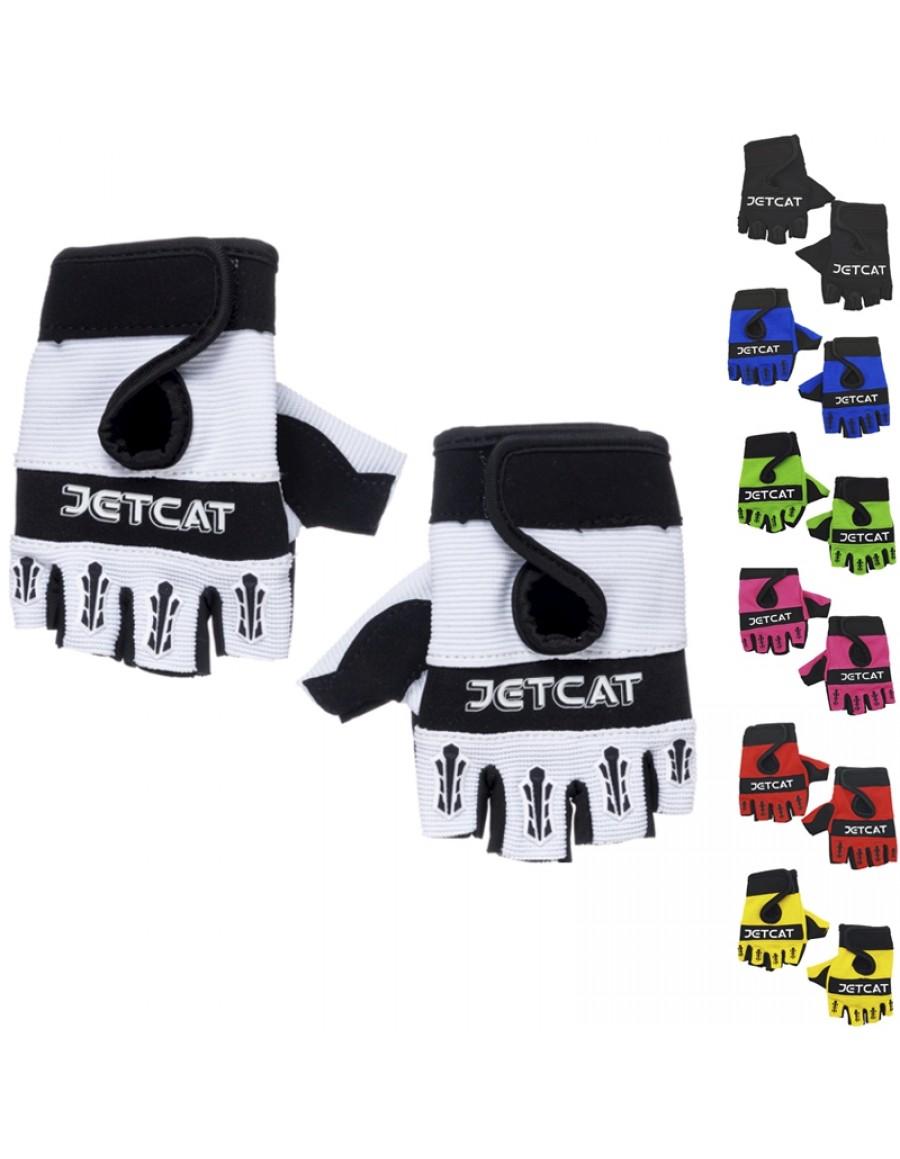 Перчатки детские защитные (без пальцев)  - JETCAT Pro для беговела или велосипеда