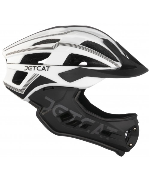Шлем FullFace - Race ( Белый/Чёрный) - - JetCat