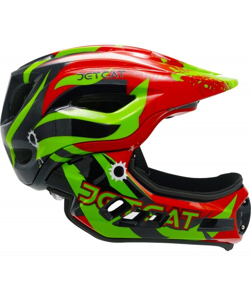 Шлем FullFace - Raptor SE (Red-Black-Green) - JETCAT
