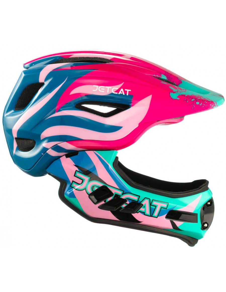 Шлем FullFace - Raptor SE Pink/Blue/Mint - JETCAT