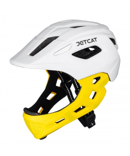 Шлем FullFace - Start (White/Yellow) -  JetCat